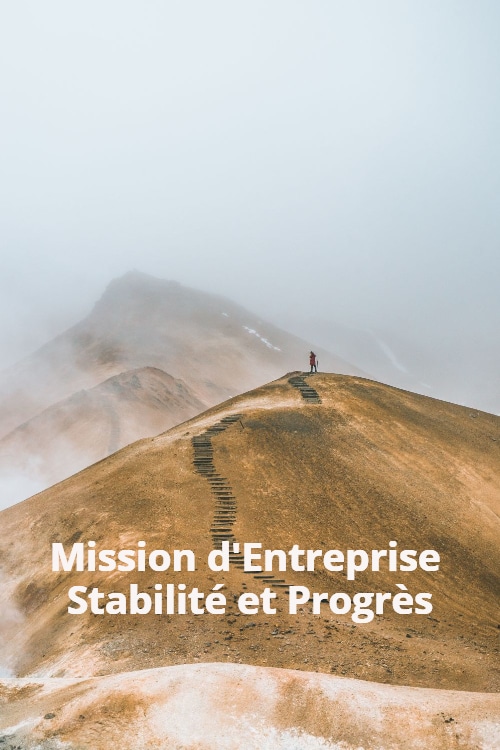 Entreprise à Mission Sens de l'Engagement Stabilité et Progrès